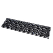 Foldable Bluetooth Wireless Keyboard Grey 180mAh, 35.8x10x0.9cm