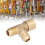 Durable Brass 1/4 3-Way Valve Adapter for Air Compressors 1