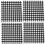 Cotton Plaid Napkins Black and White 4 Pcs 4