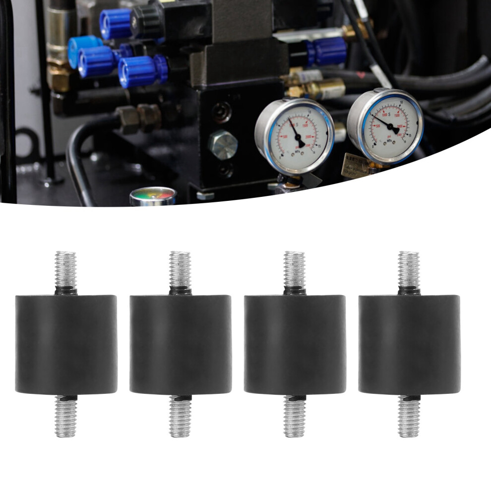 4Pcs Rubber Shock Absorber Foot Pads M6 Vibration Mounts For Air Compressors 8721391888702