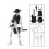 Movable Skeleton Doll Toy with 4 Weapons 2
