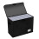 2X Comic Book Boxes, Back to School Fold Comic Short Box Case with Lid, Book Bin Container Holds 150 Comics Black 2
