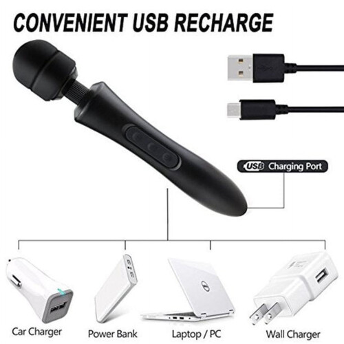Electric Massager Cordless Rechargeable 20 Patterns 8 2