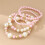 Baroque Pearl Stretch Bracelet with Silver Bow Charm 4