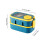 Bento Box Multi-Layer Portable Lunch Organizer Microwaveable Lunch Box Blue 5
