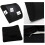 TIFOR Rectangular Memory Foam Back Support Cushion for Office Desk Chair, Black,citrus squeezer hand press 2