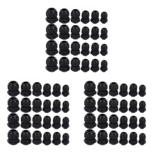 72 Pcs Plastic Waterproof Adjustable 3.5 - 13mm Cable Gland Joints, PG7, PG9, PG11, PG13.5, PG16, Pack of 24