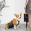 (Gray S) Bande de protection ventrale lavable pour chien 4