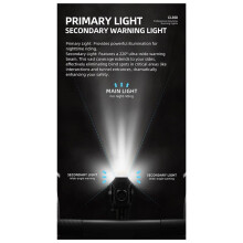 CL350 Daytime Running Lights Bike Front Lamp Hanging Version Cycling Flashlight Emergency Bicycle Headlight Light