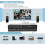 (Multicolor, US Plug) Commutateur multiviewer HDMI 4K 9x1 avec télécommande 2
