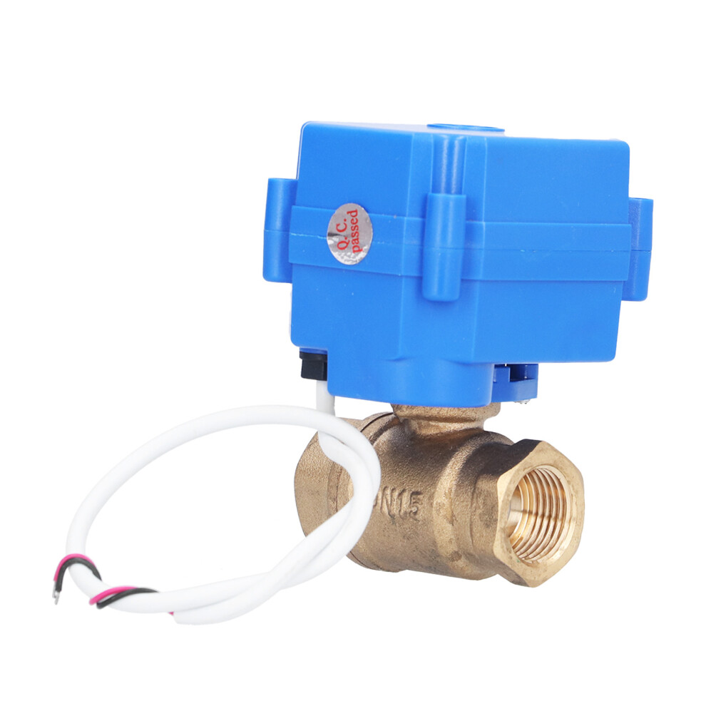 Mini Electric Ball Valve Dn15 Motorized Dc3-6V Hydraulic Equipment Straight 8021391571605
