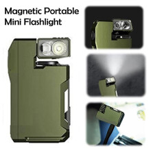 Rechargeable 400 Lumens Flashlight with Magnetic Base - 3 Modes, Ultra Brightness, EDC Design