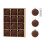 12-Piece Flocked Christmas Tree Balls, 6 cm, Coffee 3