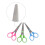 Student Scissors Stainless Steel 6 Pcs Assorted Colors 5