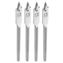 4-teiliges Set aus Flachbohrer aus Hochkohlenstoffstahl, 13 mm Öffnung