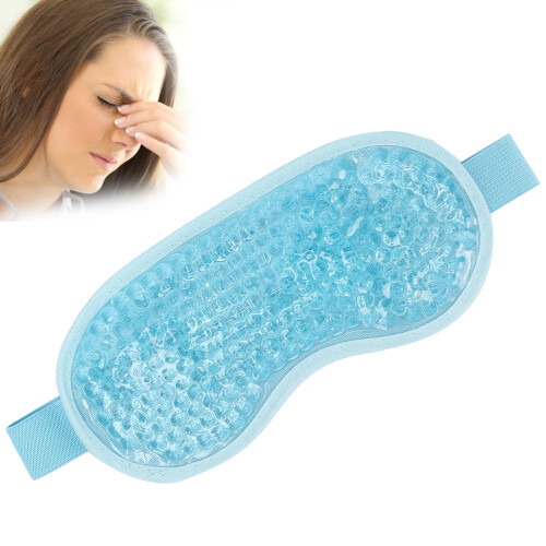 Reusable Gel Eye Pack, Hot & Cold Compress, Light Blue