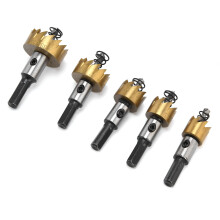 5 Stück HSS-Lochbohrerset für Gummi, Kunststoff, dünnes Metall 16-30 mm