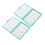 2Pcs Portable Watercolor Box, 12 Grids, Compact, Blue 2