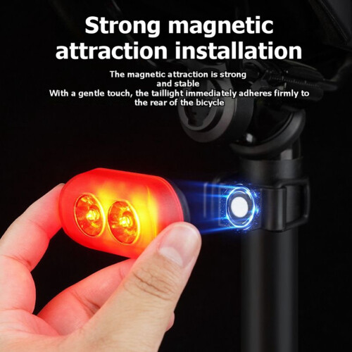 Bicycle Light Kit Waterproof TYPE-C Rechargeable Multimodal Magnetic T 1