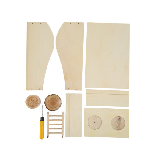 Small Wooden Hamster Sand Bath Box for Digging & Playing 2