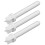 3pcs White Sewing Machine Spools for Handcrafted Projects and Tailoring Tasks 1