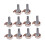 Brass Brown Potentiometer Knobs for Guitar Tone and Volume 7