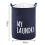 Big Foldable Fabric Toy And Laundry Basket For Home With Convenient Handle 2