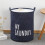 Big Foldable Fabric Toy And Laundry Basket For Home With Convenient Handle 3