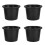 4PCS Heavy Duty Rubber Bed Risers for Desk Couch Sofa Tables Type A 3