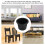 4PCS Heavy Duty Rubber Bed Risers for Desk Couch Sofa Tables Type A 4