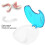 Light Blue Portable Denture Box 100ml Plastic Storage for False Teeth 3