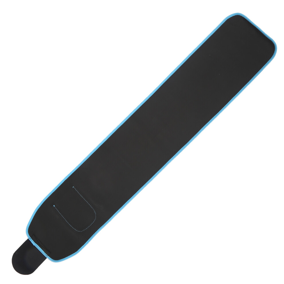 Elastic Waist Support Belt, 124x23cm, Adjustable Fitness Body Brace in Black/Blue