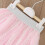 Kids Ballet Skirt Dot Print Solid Tulle Size 7-8 Pink 6