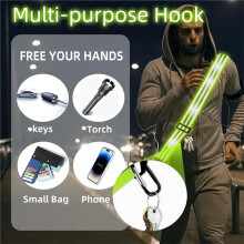 Adjustable High Visibility Reflective Sash for Night Outdoor Activities, 54-75cm Safety Straps