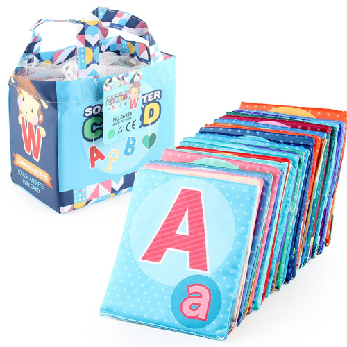 Soft Alphabet Flash Cards for Babies 6-12 Months, 1