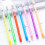 Translucent Pencil Multi Point Pencil Multicolor Not-Sharpening Stackable Pencils Popup Pencil with Eraser Top 3