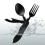 Bottle Opener Three-in-One Multi-Tool Camping Folding Comfortable Grip Hook Design Stainless Steel Folding Spoon Fork 1