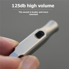 Titanium Alloy Whistle Outdoor EDC Survival Emergency Camping Hiking Keychain Loud Safety Whistle for Travel