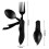 Bottle Opener Three-in-One Multi-Tool Camping Folding Comfortable Grip Hook Design Stainless Steel Folding Spoon Fork 10