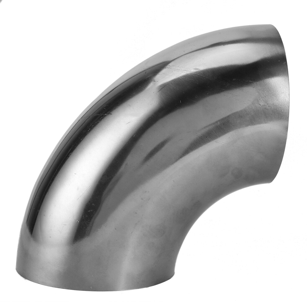 4In Stainless Steel Exhaust Pipe 90 Bend Elbow Universal Polished 3111391575378
