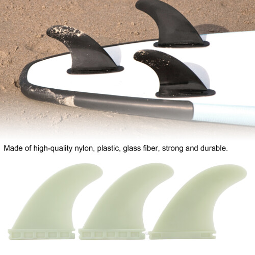 Surfbrettfinnen 3er Set PVC Gelb 2