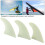 SUP Surfbrett Finnen 3er Set Gelb 6
