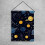 Drapeau de jardin Ciel nocturne avec planètes, comètes et étoiles 4