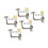 Handrail Bracket Railing Wall Support Handrail Railing Mop Pole with Screws B 3