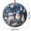 White and Blue Acrylic Christmas Ornaments Snowman Tree 6