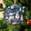 White and Blue Acrylic Christmas Ornaments Snowman Tree 7