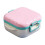 Pinkfarbene, tragbare, mikrowellengeeignete Lunchbox mit 3 Fächern 2