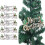 Glittery Christmas Tree Hanging Decor Silver 11.8 inch 2