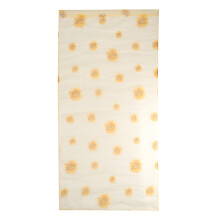Panneaux élégants filtrant la lumière avec voilages tournesol, décoration de chambre en voile de polyester, ameublement à motif tournesol pour