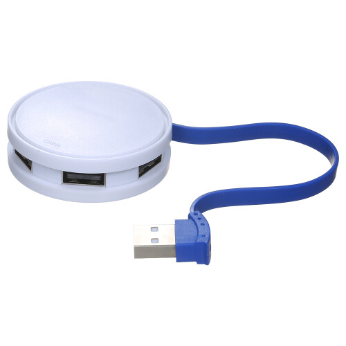 Portable 4-Port USB 2.0 Hub Adapter